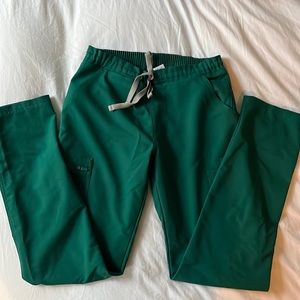 Figs Women's XS Hunter Green Yola Scrub Pants